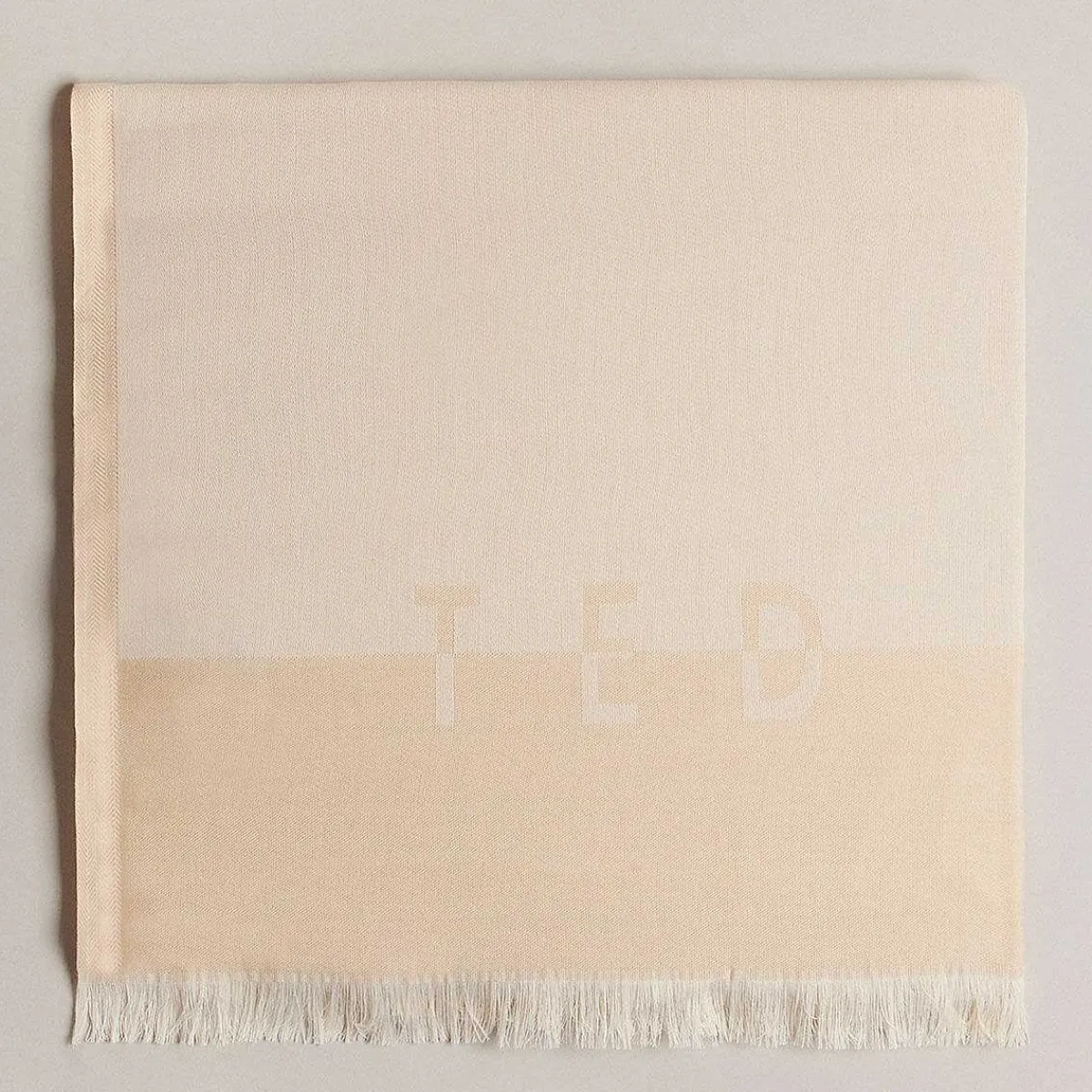 Esteli Logo Natural Long Scarf>Ted Baker Shop