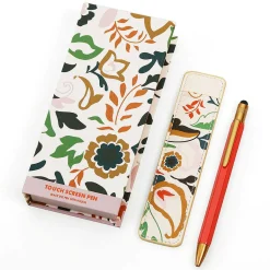 Estera Folk Floral Screen Pen And Pouch><noscript><img width=