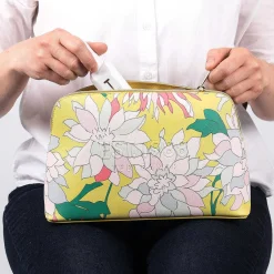 Florer Chrysanthemum Print Washbag><noscript><img width=