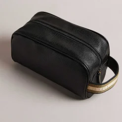 Kaiiro Black Faux Leather Washbag>Ted Baker New