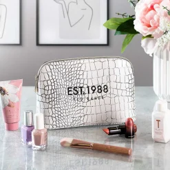 Lavelo Imitation Croc White Makeup Bag>Ted Baker Hot