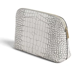 Lavelo Imitation Croc White Makeup Bag><noscript><img width=