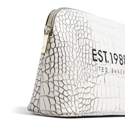 Lavelo Imitation Croc White Makeup Bag><noscript><img width=