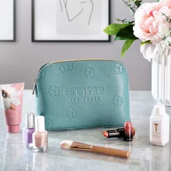 Liziey Floral Saffiano Makeup Bag><noscript><img width=