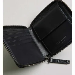 Luie Black Croc Zipped Leather Wallet>Ted Baker Flash Sale