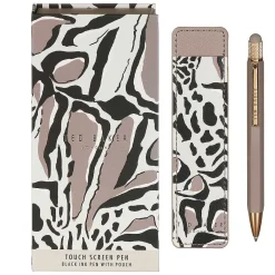 Penchi Giraffe Print Printed Touch Pen And Pouch><noscript><img width=