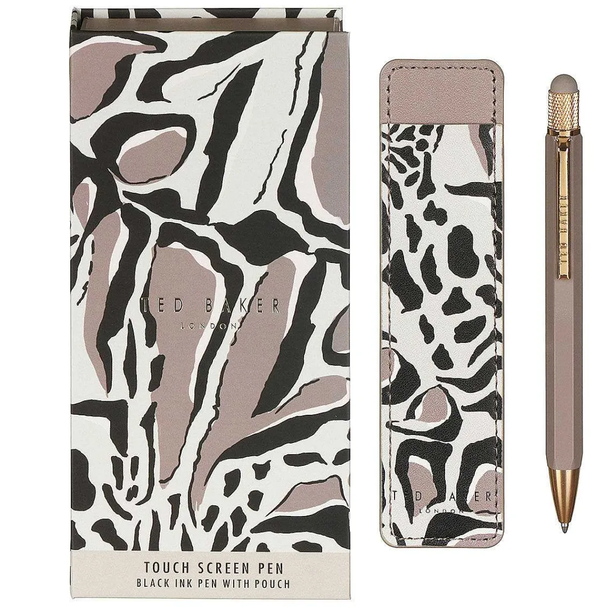 Penchi Giraffe Print Printed Touch Pen And Pouch>Ted Baker Hot