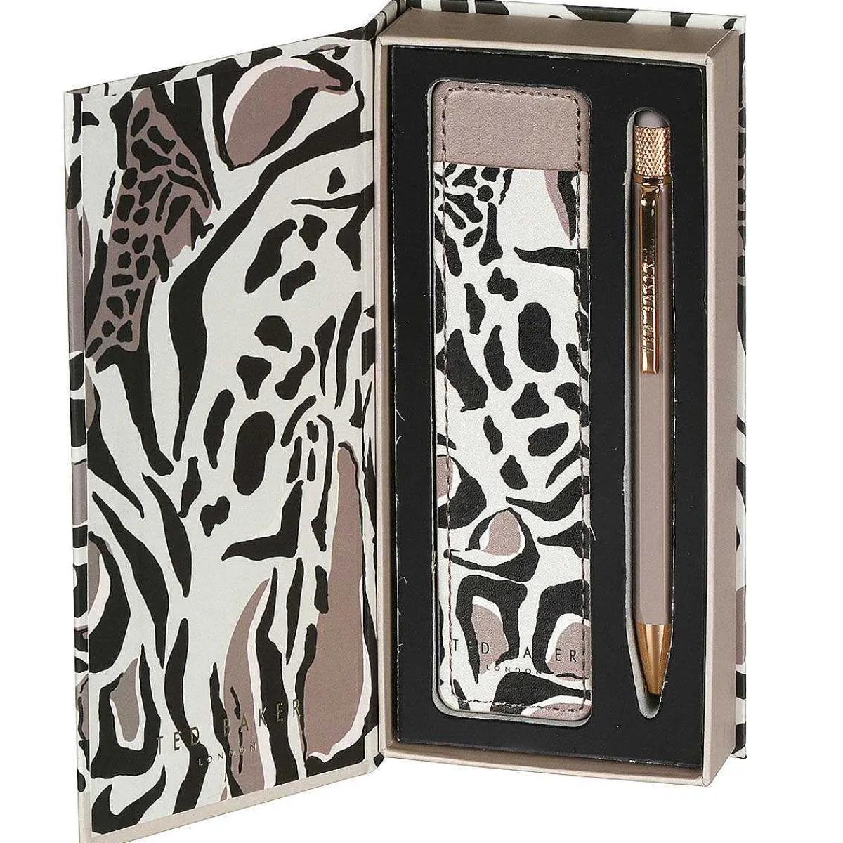 Penchi Giraffe Print Printed Touch Pen And Pouch>Ted Baker Hot