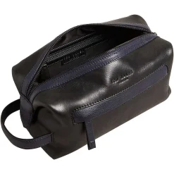 Raylon Black Waxy Leather Washbag><noscript><img width=