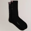 Redhot Black Branded Men's Sports Socks>Ted Baker New