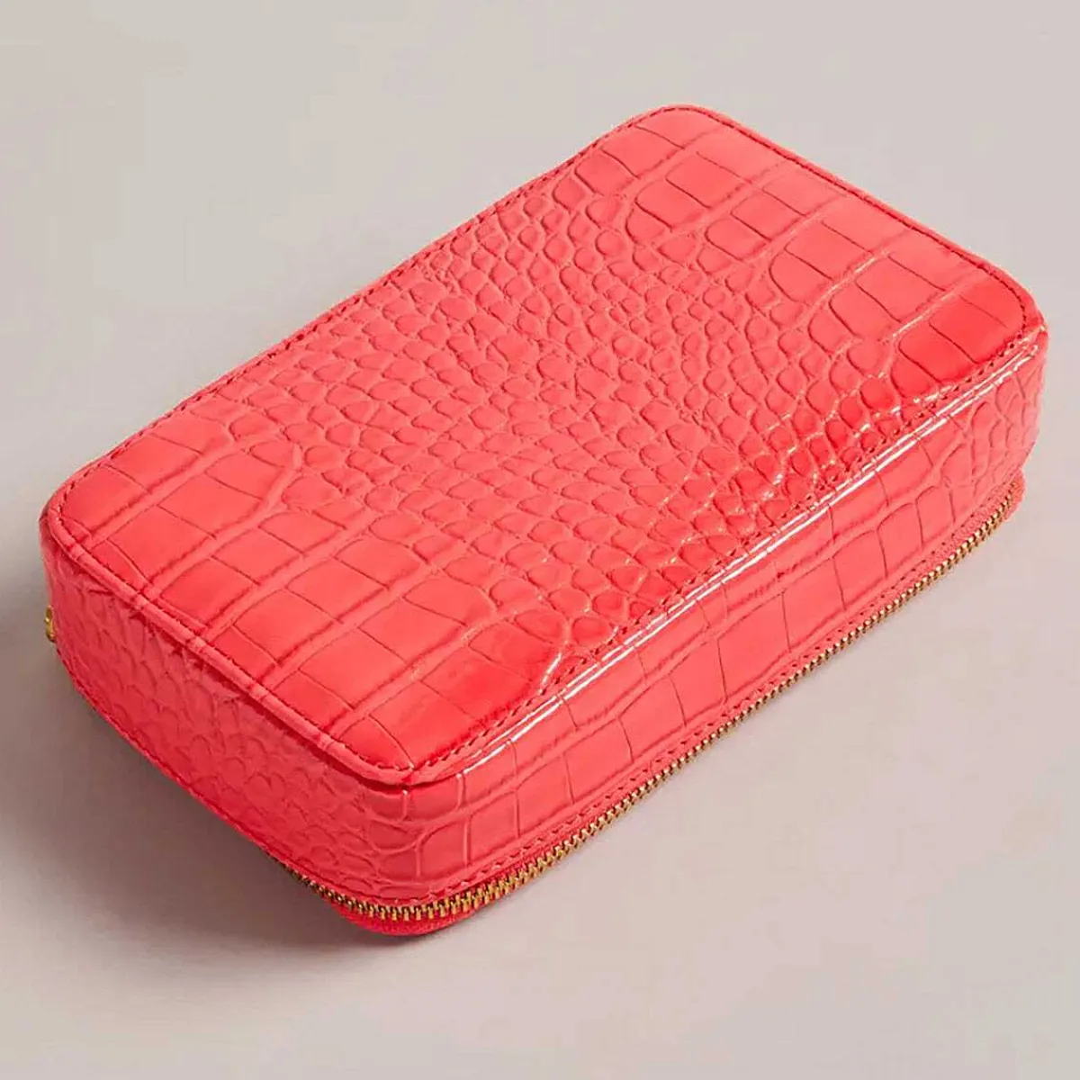 Valenna Coral Croc Jewellery Case>Ted Baker Cheap