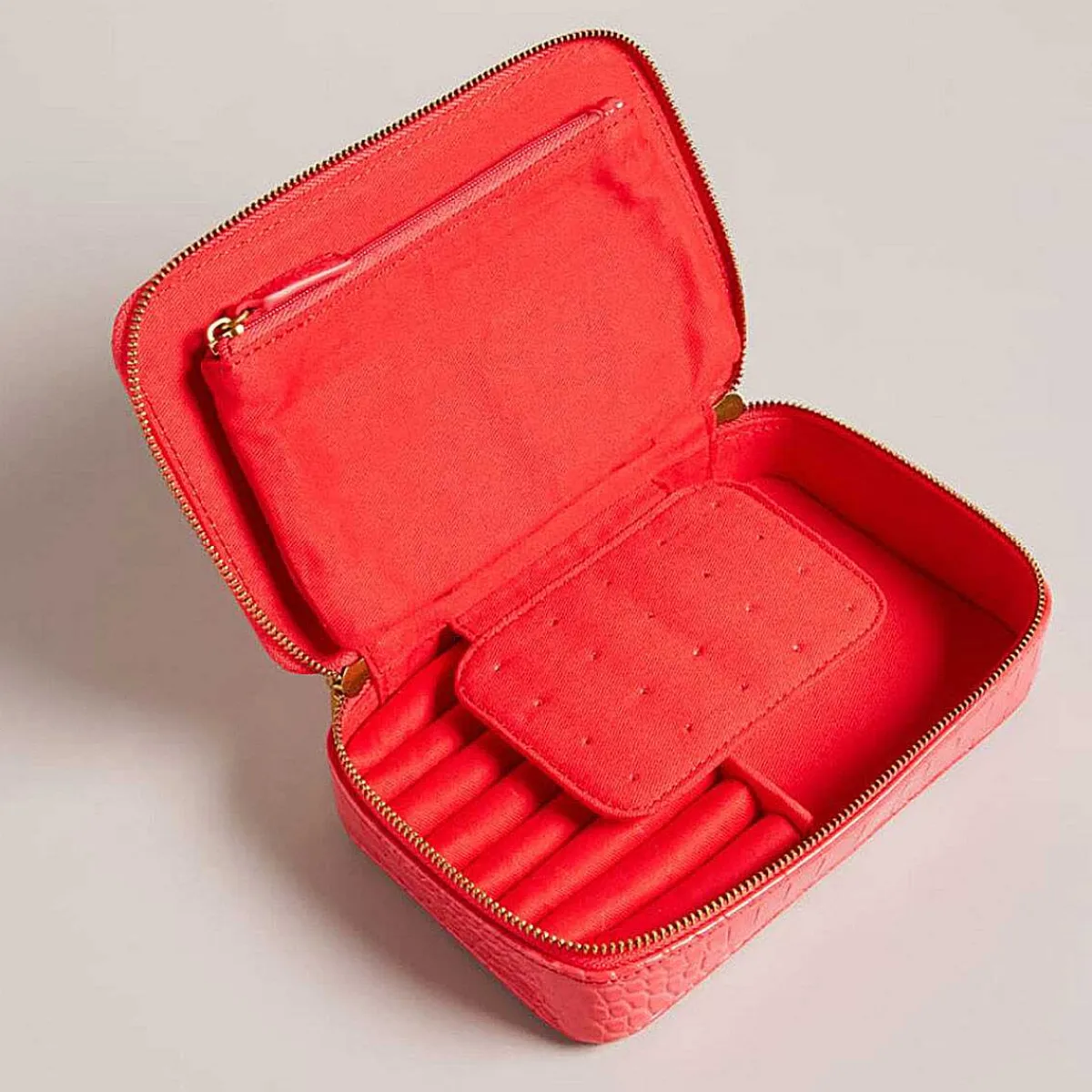 Valenna Coral Croc Jewellery Case>Ted Baker Cheap