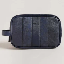 Waydee Navy House Check Washbag>Ted Baker Fashion