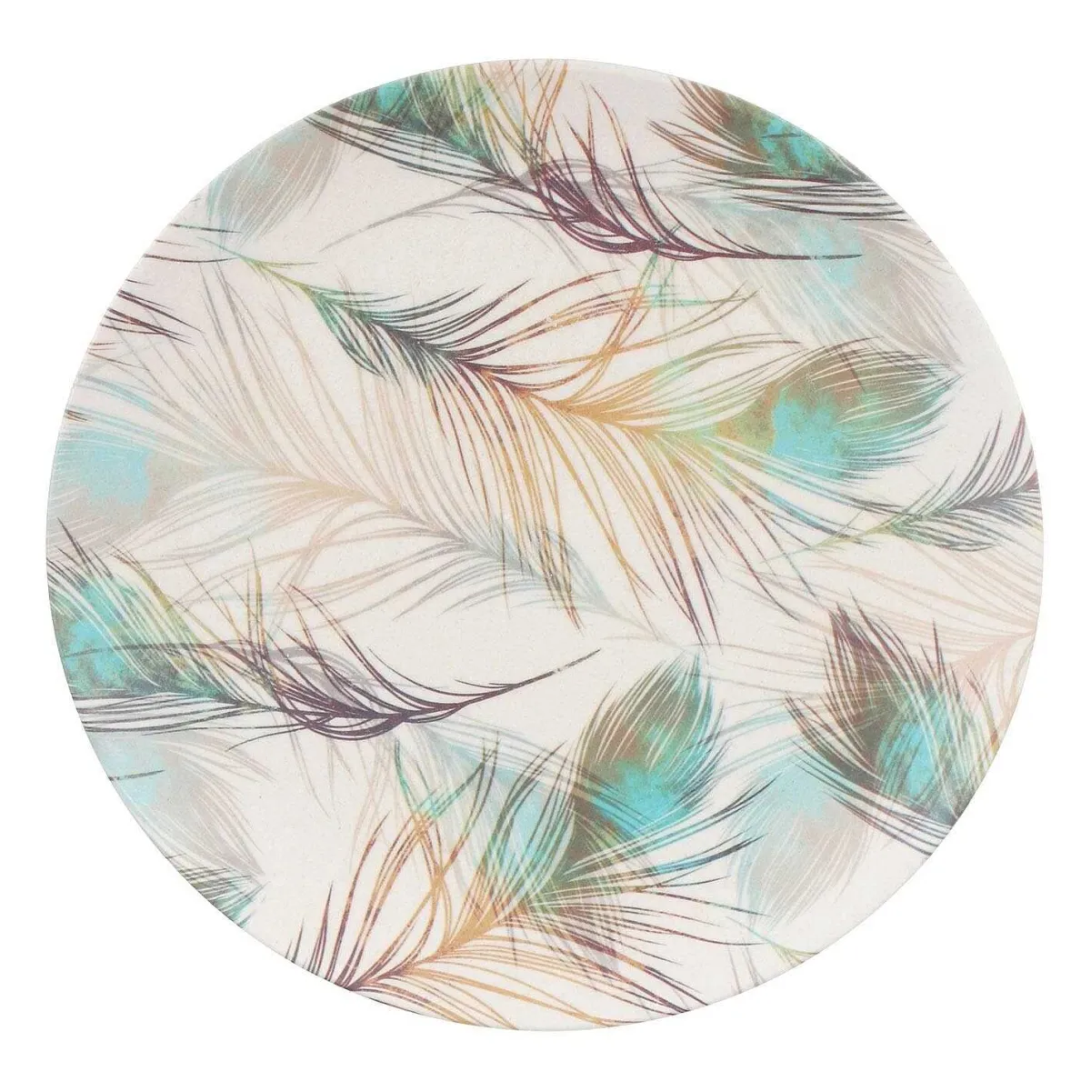Bamboo Fibre Feather 8 Inch Plate>Temptation Cheap