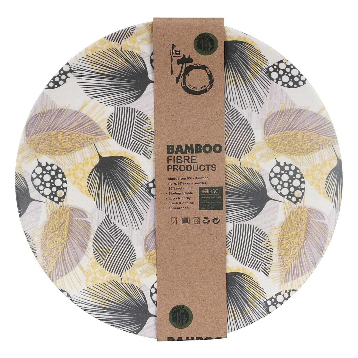 Bamboo Fibre Leaf 8 Inch Plate>Temptation Flash Sale