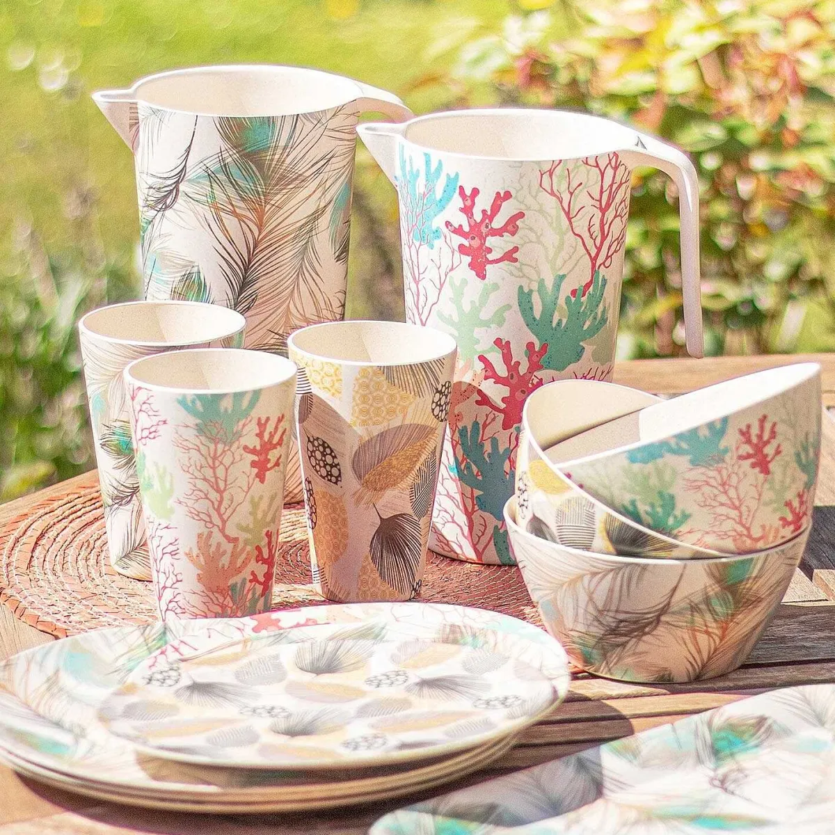 Bamboo Fibre Leaf 8 Inch Plate>Temptation Flash Sale