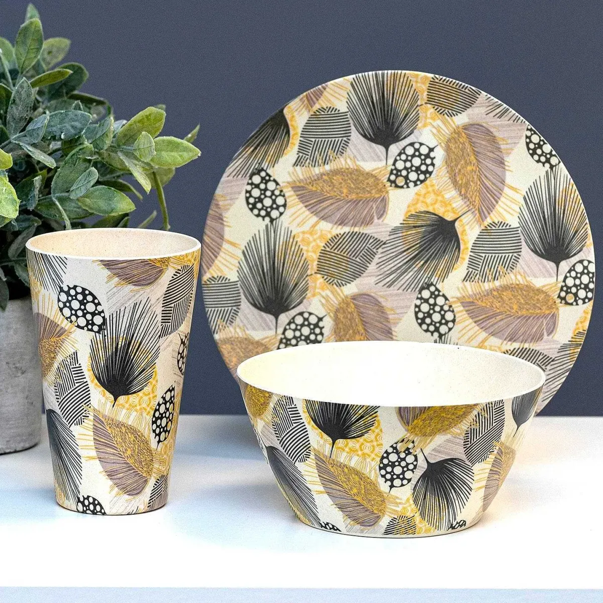 Bamboo Fibre Leaf 8 Inch Plate>Temptation Flash Sale