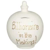 'Billionaire In The Making!' Gold On Cream Money Pot>Temptation Outlet