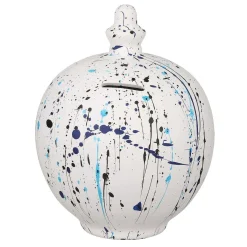 Black & Blue Splatter Money Pot>Temptation Cheap