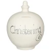 'Christening' Silver On Cream Money Pot>Temptation Discount