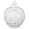Cream With Gold & Silver Spots Money Pot>Temptation Cheap