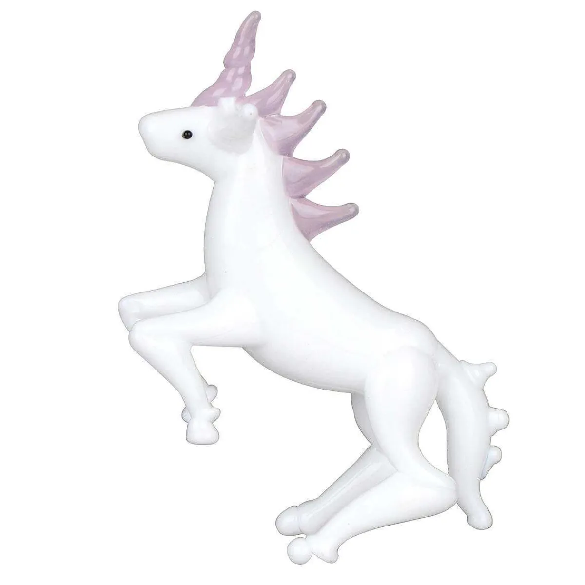 Glass Pink And White Unicorn>Temptation Cheap