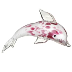 Glass Spotty Pink Dolphin>Temptation Cheap