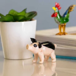 Glass Spotty Piglet>Temptation Clearance