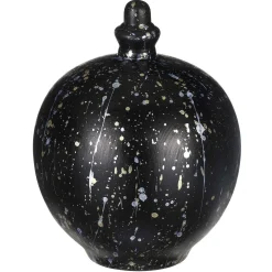 Gold & Silver Splatter On Black Money Pot>Temptation Discount