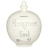 'Honeymoon Fund' Silver On Cream Money Pot>Temptation Fashion