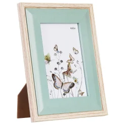Light Wood & Olive Green Bevelled 4X6 Frame>Temptation Discount