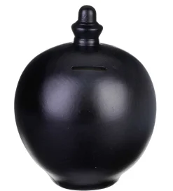 Personalisable Black Money Pot>Temptation Store