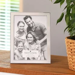 Silver Edged Photo Frame 6X8>Temptation Shop