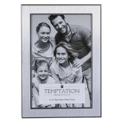 Silver Edged Photo Frame 4X6>Temptation Outlet