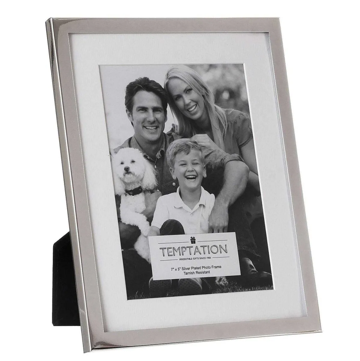 Silver-Plated Mounted Frame 5X7>Temptation Fashion