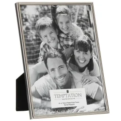Silver-Plated Narrow Ribbed Edge Frame 6X8>Temptation Store