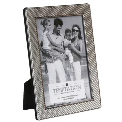 Silver-Plated Thick Bobbled Edge Frame 4X6>Temptation Best
