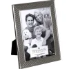 Silver-Plated Wide Edge Triangle Design Photo Frame 5X7>Temptation Best Sale