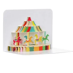 Carousel 3D Greetings Card>The Art File Best