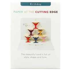 Glasses Of Wine Happy Birthday 3D Card>The Art File Flash Sale