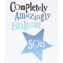 Amazingly, Brilliant Son Birthday Card>The Bright Side Hot