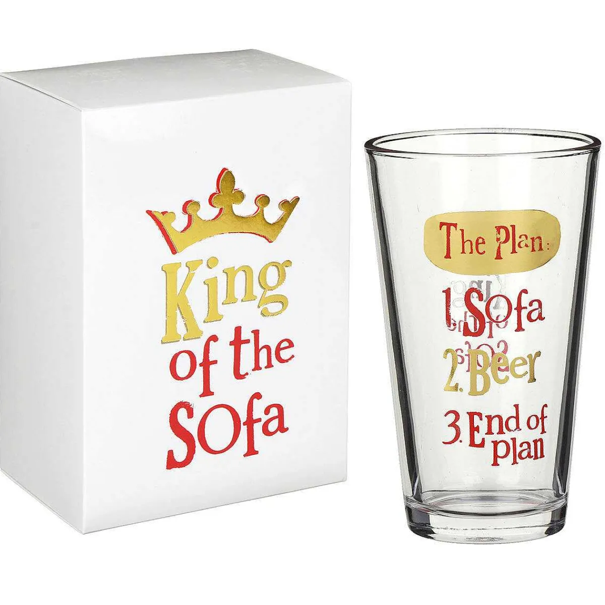 King Of The Sofa Beer Glass>The Bright Side Fashion