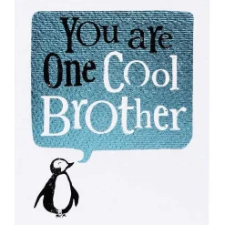 One Cool Brother Greetings Card>The Bright Side Online