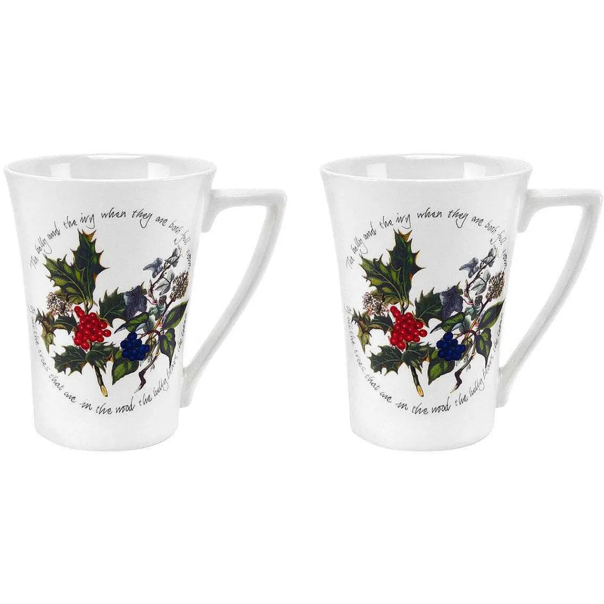 Set Of 2 Mugs>The Holly and The Ivy Hot