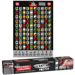 100 Day Fitness Challenge A2 Scratch Poster>The Source Hot