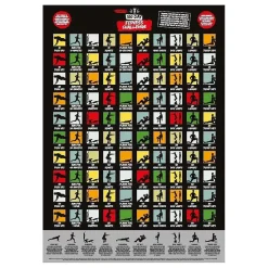 100 Day Fitness Challenge A2 Scratch Poster>The Source Hot
