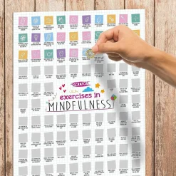 100 Exercises In Mindfulness A2 Scratch Poster><noscript><img width=