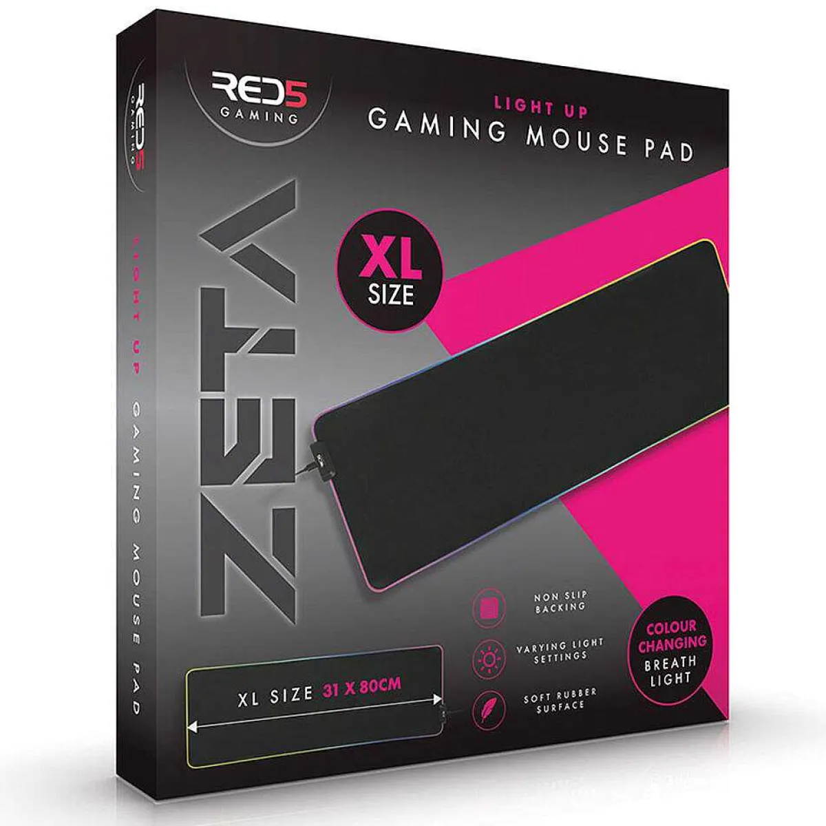 Red5 Zeta Light Up Gaming Mouse Pad Extra Large>The Source Hot