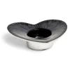 Azeti Brushed Black Heart Tealight Holder>Tilnar Art Shop