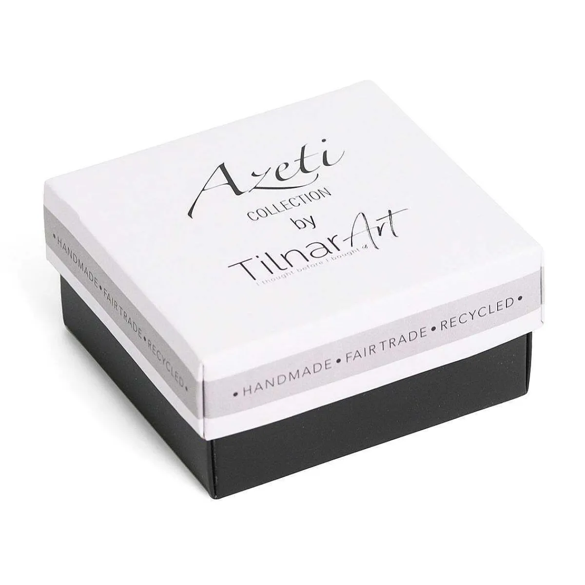 Azeti Brushed Black Heart Tealight Holder>Tilnar Art Shop